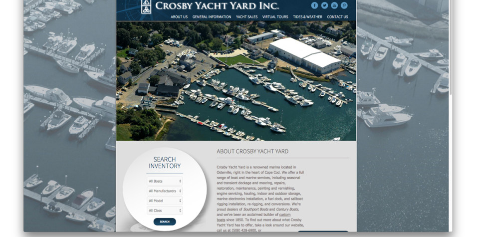 Web Design - Crosby Yacht Yard